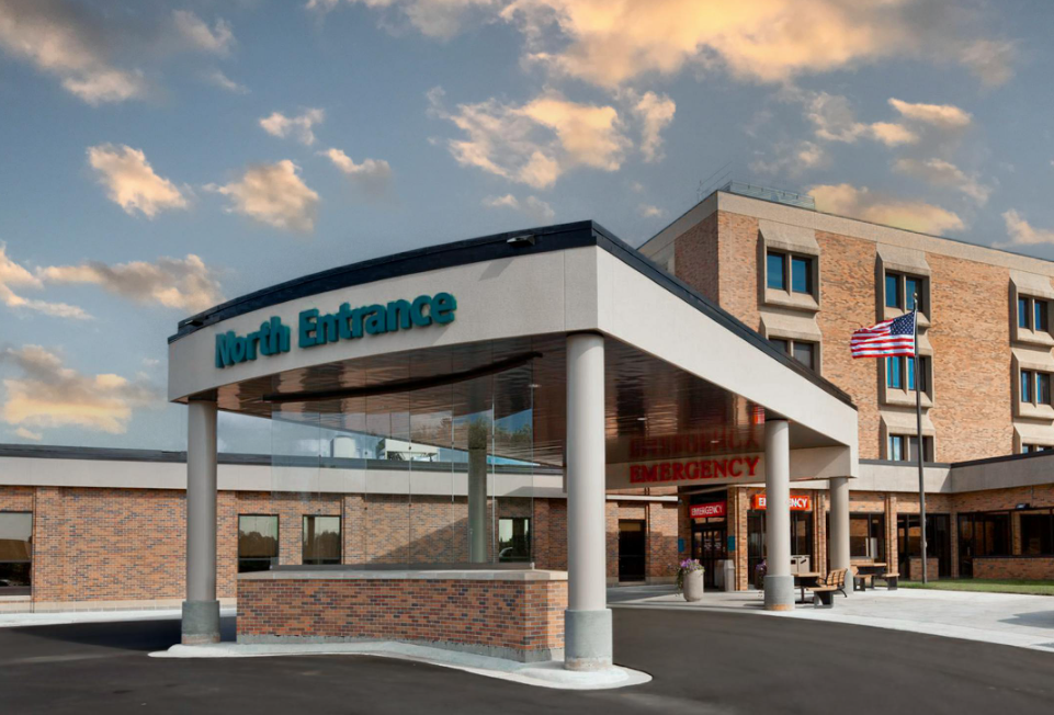 A hospital entrance